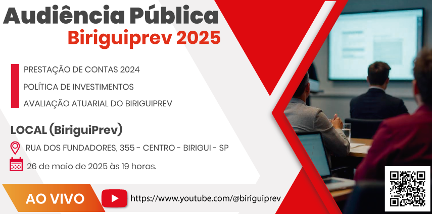 Audiência Pública Prestação de contas Maio 2025 - referente ao exercício 2024, Polìtica Investimentos e Avaliação Atuarial